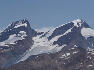 Fototapeta premium Panoramic Alps from Klein Matterhorn in Switzerland