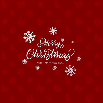 Merry christmas and happy new year social media template
