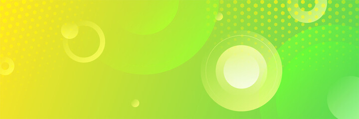 Modern green yellow vivid gradient abstract web banner background creative design. Vector illustration design for presentation, banner, cover, web, flyer, card, poster, game, texture, slide, magazine.