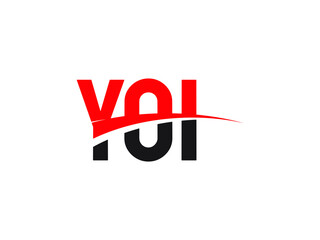 YOI Letter Initial Logo Design Vector Illustration