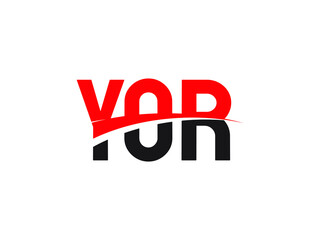 YOR Letter Initial Logo Design Vector Illustration
