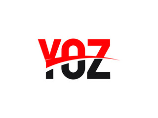 YOZ Letter Initial Logo Design Vector Illustration