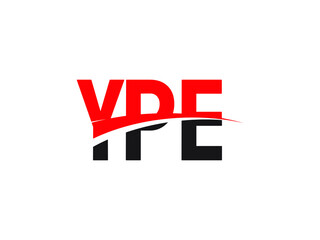 YPE Letter Initial Logo Design Vector Illustration