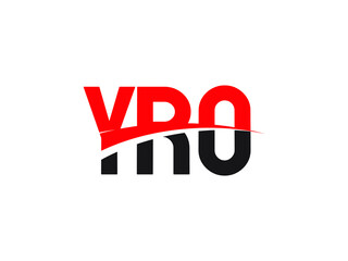 YRO Letter Initial Logo Design Vector Illustration
