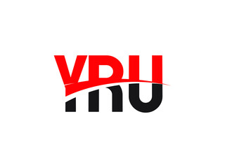 YRU Letter Initial Logo Design Vector Illustration