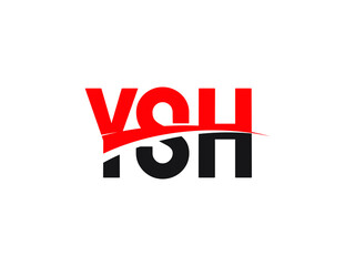 YSH Letter Initial Logo Design Vector Illustration