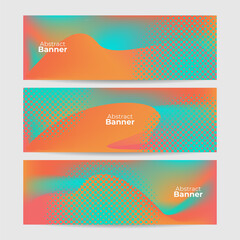 Modern colorful abstract web banner background creative design. Vector illustration design for presentation, banner, cover, web, flyer, card, poster, texture, slide, magazine, and wide banner.