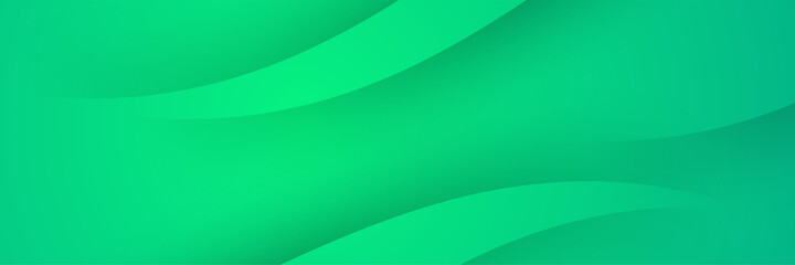 Abstract modern colorful green gradient wide geometric banner design. Modern cover header background for website design, social media cover ads banner, flyer, invitation card