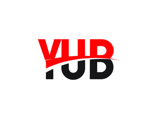YUB Letter Initial Logo Design Vector Illustration