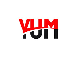 YUM Letter Initial Logo Design Vector Illustration