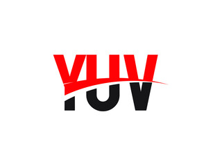 YUV Letter Initial Logo Design Vector Illustration