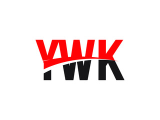YWK Letter Initial Logo Design Vector Illustration