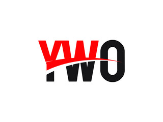 YWO Letter Initial Logo Design Vector Illustration