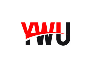 YWU Letter Initial Logo Design Vector Illustration