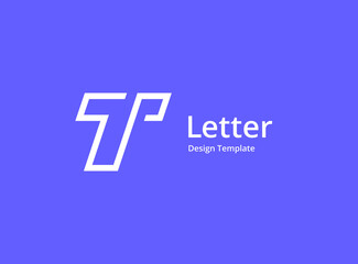 Letter T logo icon design template elements