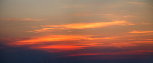 Sunset sky.