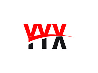 YYX Letter Initial Logo Design Vector Illustration