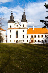 Fototapeta na wymiar St. Procopius basilica and monastery, town Trebic, Czech Republic