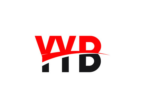 YYB Letter Initial Logo Design Vector Illustration