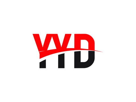 YYD Letter Initial Logo Design Vector Illustration