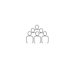 Teamwork icon isolated on white background. Teamwork icon for web site, app, marketing and logo. Creative business concept, vector illustration