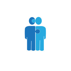 Teamwork icon isolated on white background. Teamwork icon for web site, app, marketing and logo. Creative business concept, vector illustration