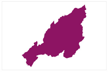 Nagaland State of India Vector Illustration on white background