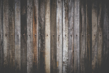 Close up of vertical old wooden texture background.