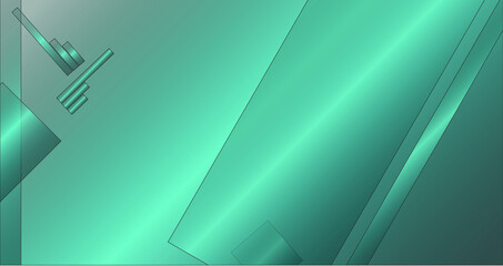 Green Abstract Background with Lines