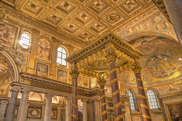Fototapeta na wymiar Santa Maria Maggiore, Rome, HDR Image