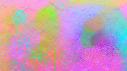 Multicolored spray paint background with metallic texture digital art.