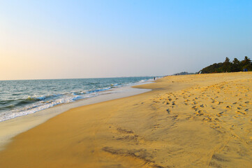 beach in the morning