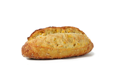 corn bread isolated on white background