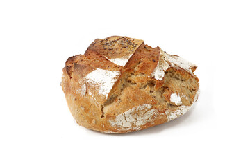 cereal bread isolated on a white background