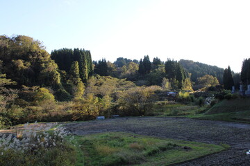 Fototapeta na wymiar Scenery of the Japanese countryside