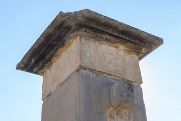 Fototapeta na wymiar Pillar tombs at ancient city Xanthos