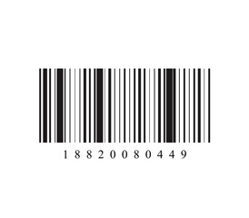 Bar code icon isolated on white background. Trendy barcode concept for web site, app, label and sticker. Bar code vector illustration