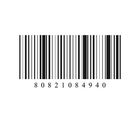 Bar code icon isolated on white background. Trendy barcode concept for web site, app, label and sticker. Bar code vector illustration