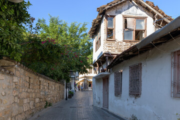 Street view of old town of Antalya