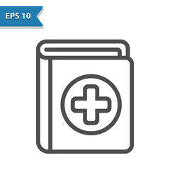 Obraz premium Medical Book Icon