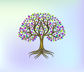 rainbow tree