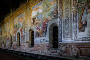 Obraz premium Basilika Santa Chiara, Neapel Italien