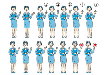 成人女性のスーツ姿