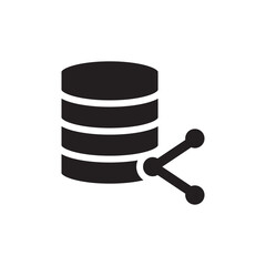 Data Center Share Icon - Server Date Share Icon