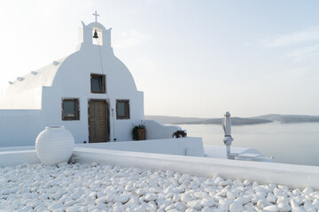 beautiful details of Santorini island, Greece