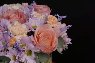 Always beautiful flowers and bouquets. Roses and chrysanthemums. For a great mood.