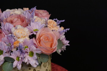 Always beautiful flowers and bouquets. Roses and chrysanthemums. For a great mood.