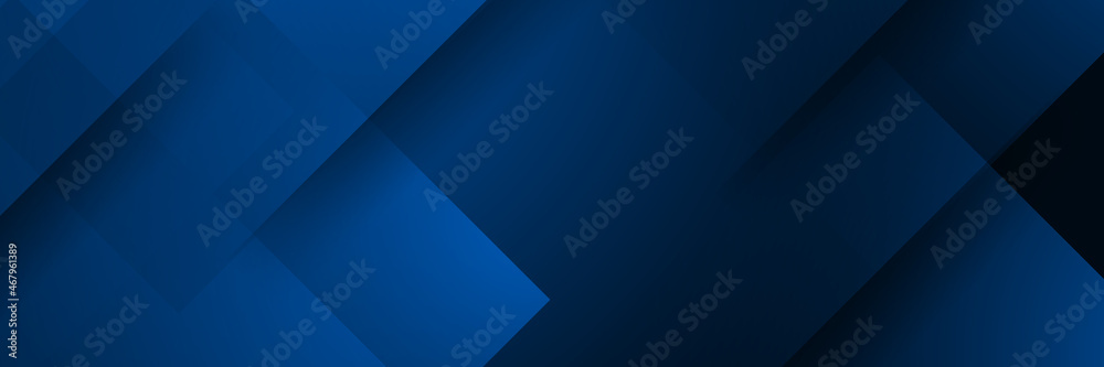 Wall mural abstract banner design with blue geometric background. blue banner background. vector abstract graph