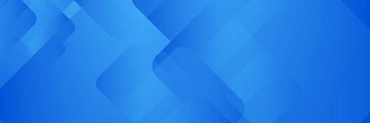 Abstract banner design with blue geometric background. Blue banner background. Vector abstract graphic design banner pattern background template.