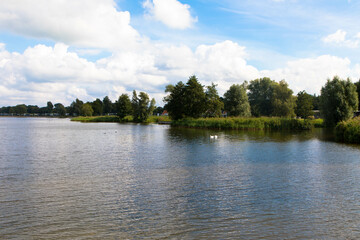 The Veluwemeer, a bird sanctuary and recreation area near the town Hulshorst in the Netherlands